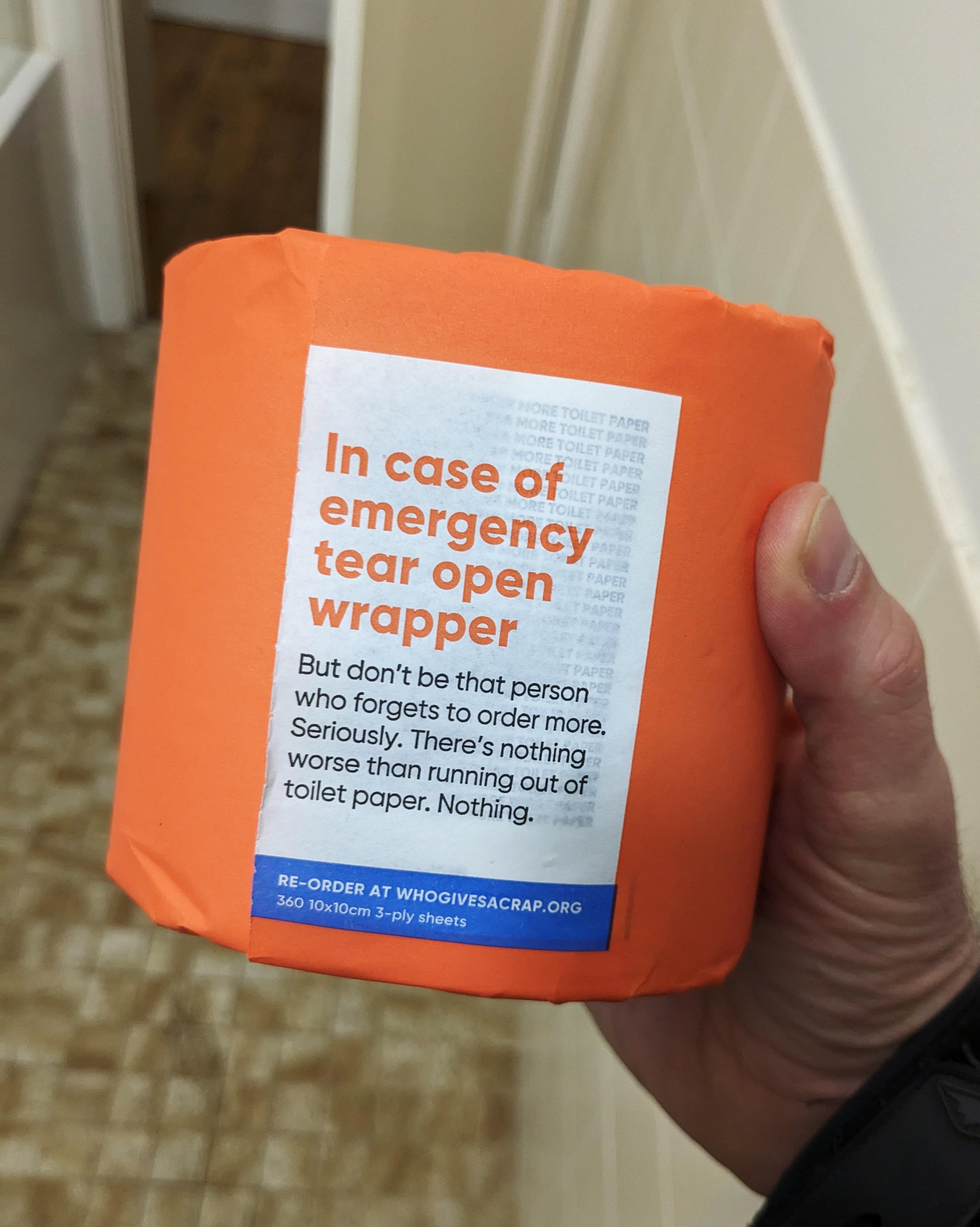 Found on toilet paper in Australia USLUCK