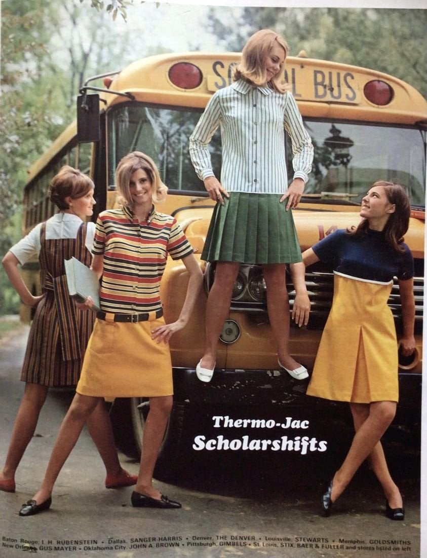 1967 backtoschool Ad for ThermoJac clothing. (From Seventeen
