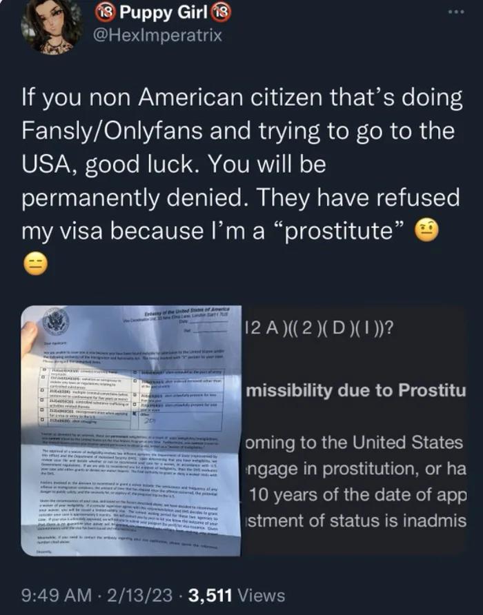 Onlyfans = Prostitution - USLUCK