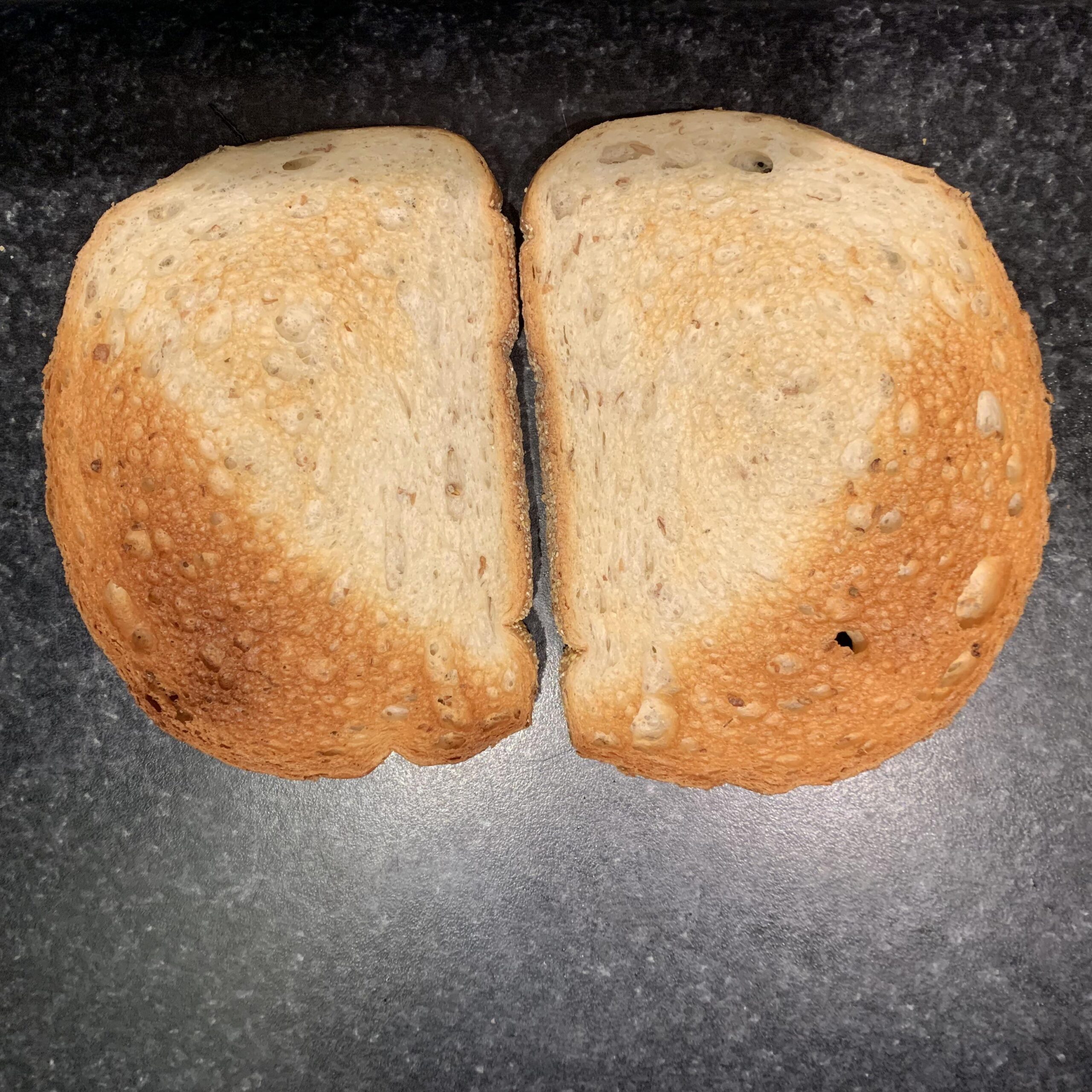 The freezer burned parts of my bread got extra toasty USLUCK