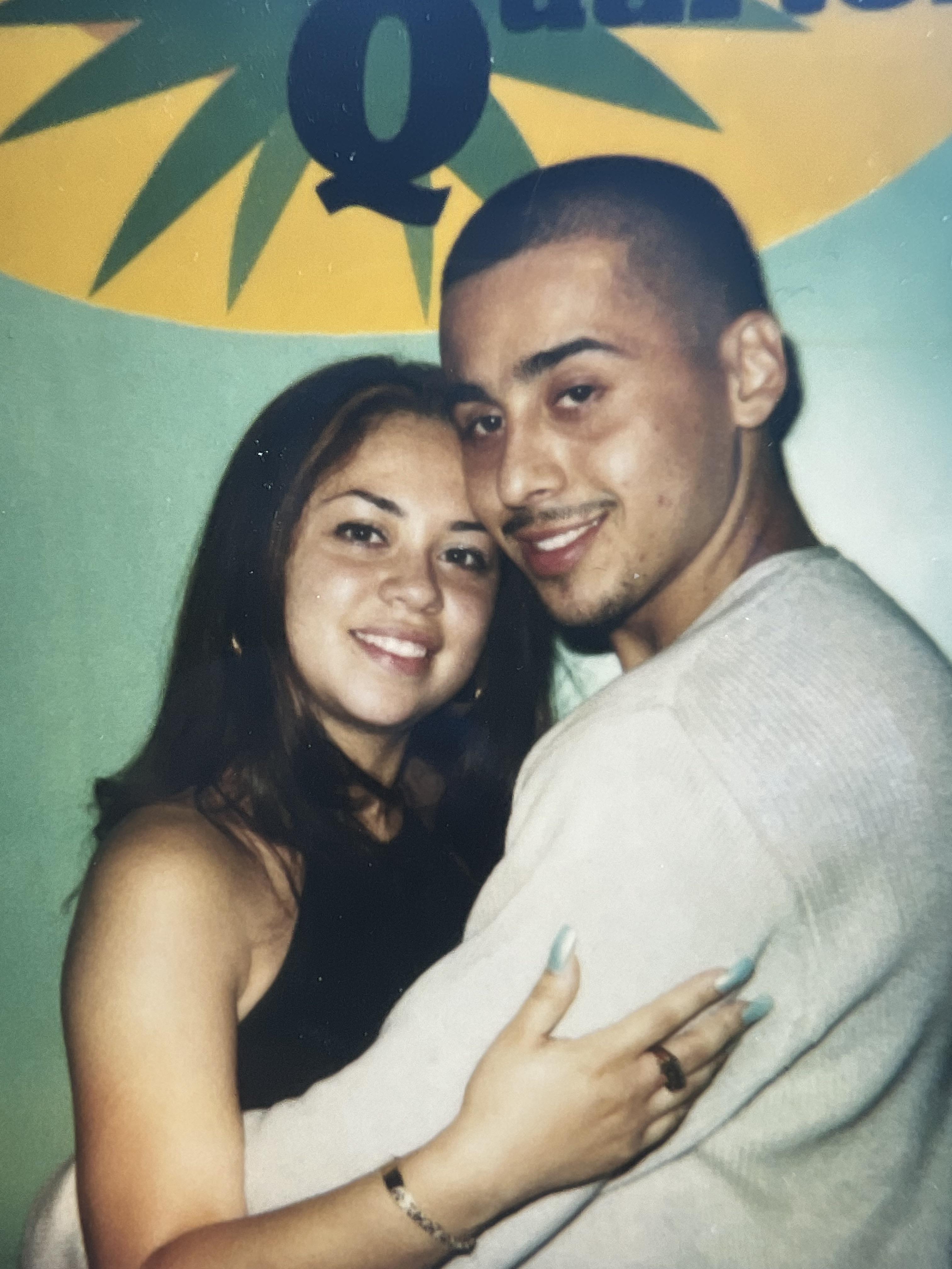 My parents about to dance the night away in the 90s Latin Quarters
