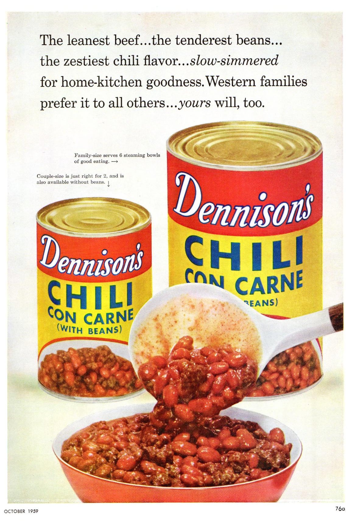 Dennison's Chili Con Carne 1959 USLUCK