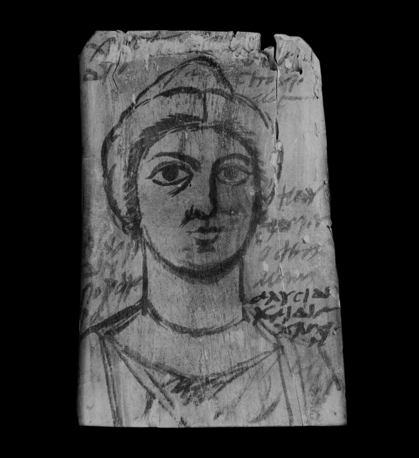 A unique draft for one of the famous Fayum mummy portraits from Greco