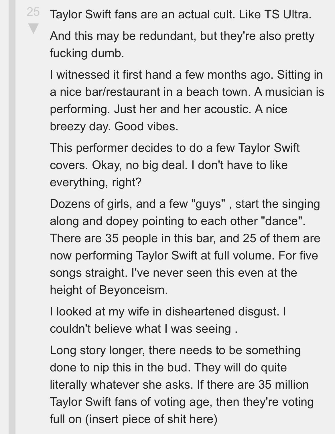 God Forbid People Enjoy Taylor Swift Music Usluck