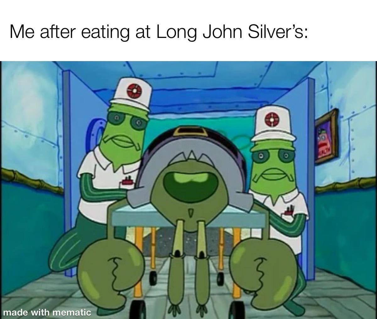 Long John Silver’s is basically the Chum Bucket in real life. USLUCK