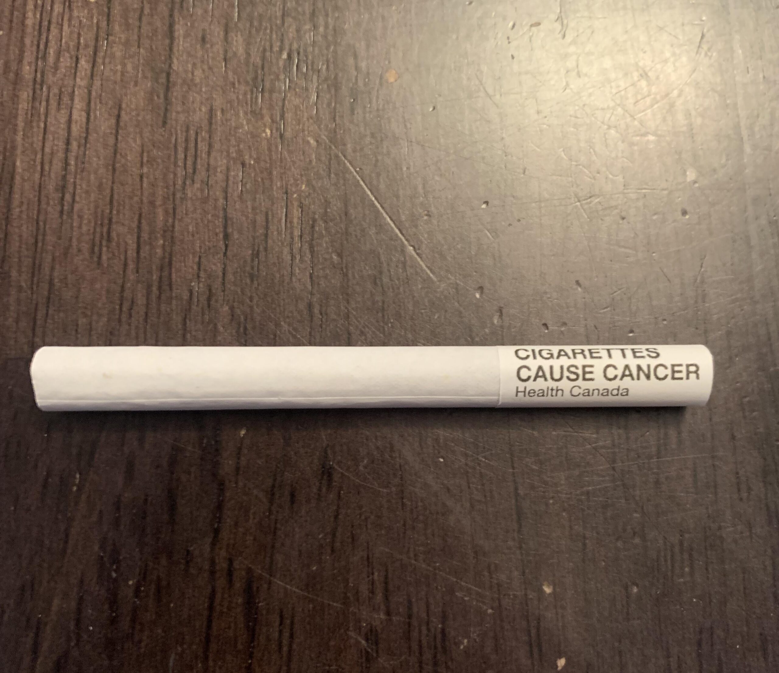 Canadian cigarettes now have warning labels on the filter USLUCK