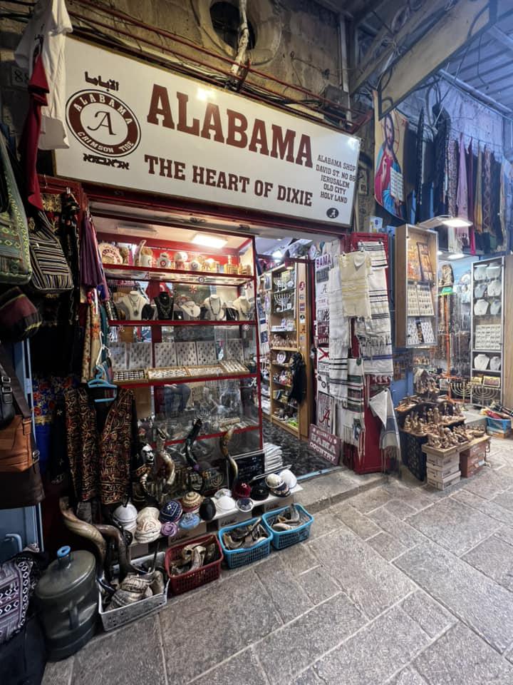 There is a University of Alabama Crimson Tide shop in the historic old city district of