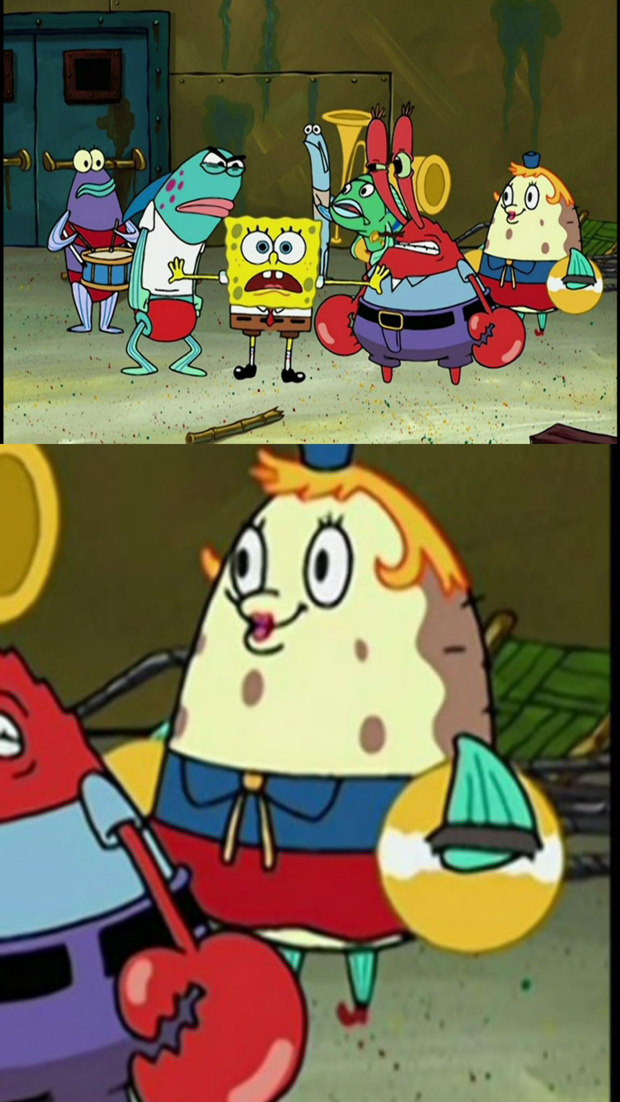 Looks like Mr. Krabs's big, meaty claws has attracted a mate. Look at