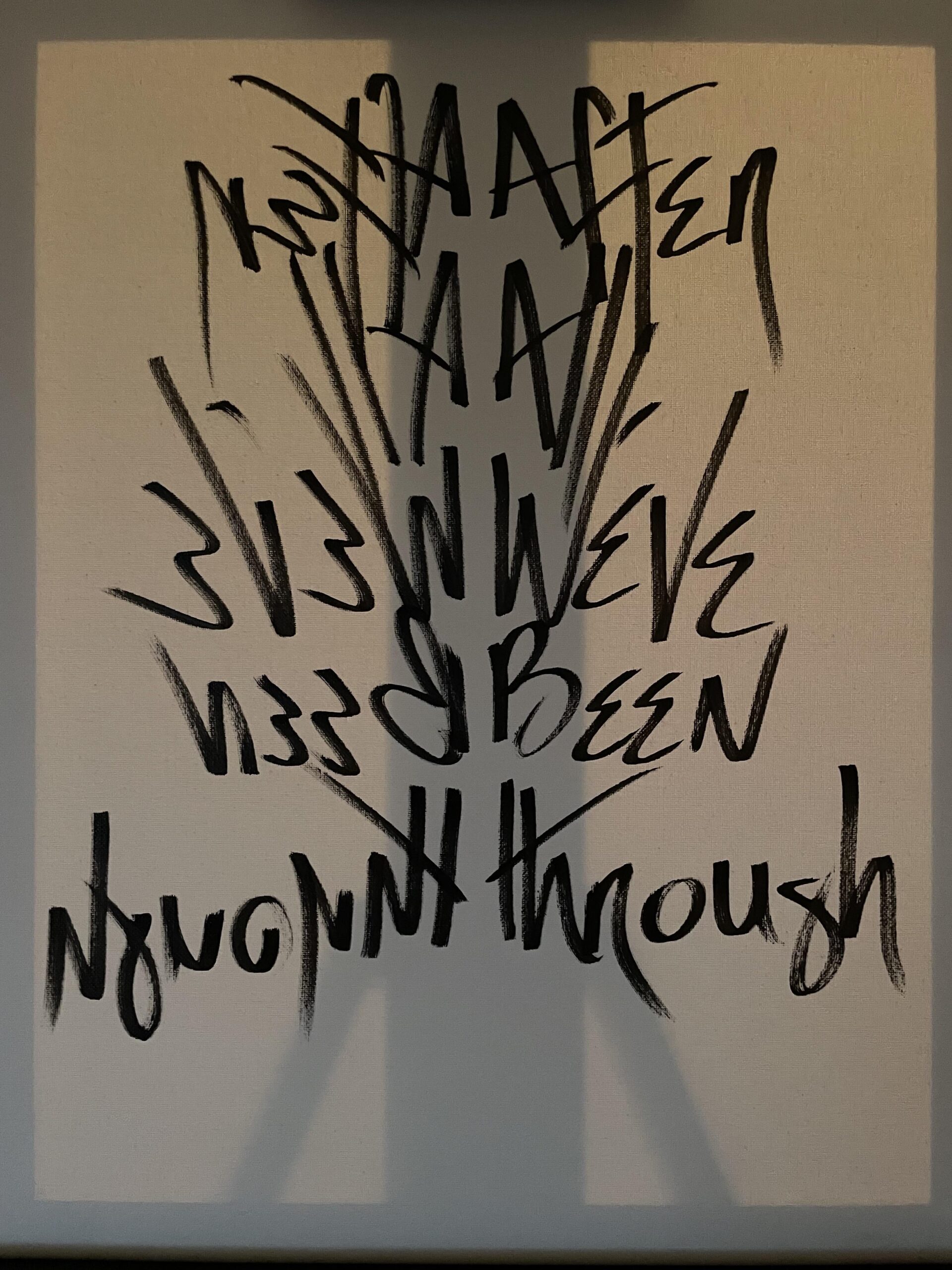 I write with both hands simultaneously, but in opposite directions