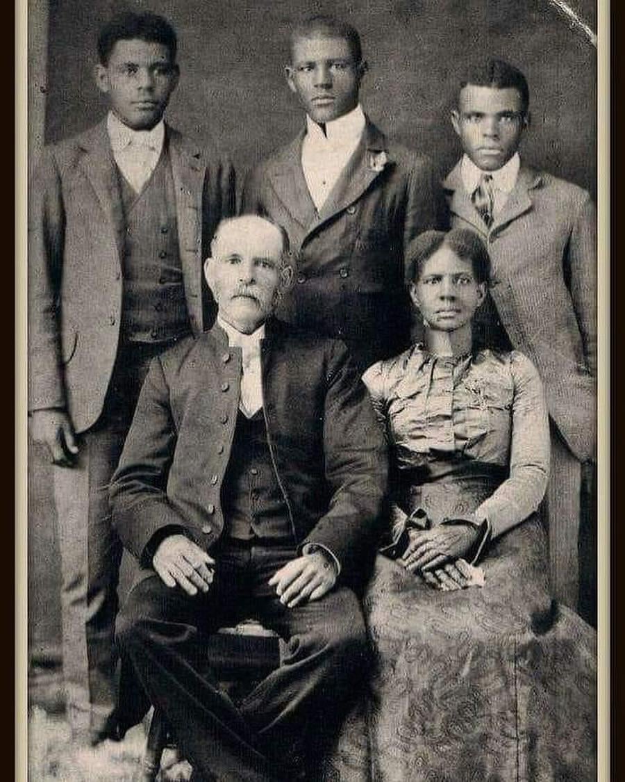 The Turner Family, a biracial family from Henning, Tennessee, taken