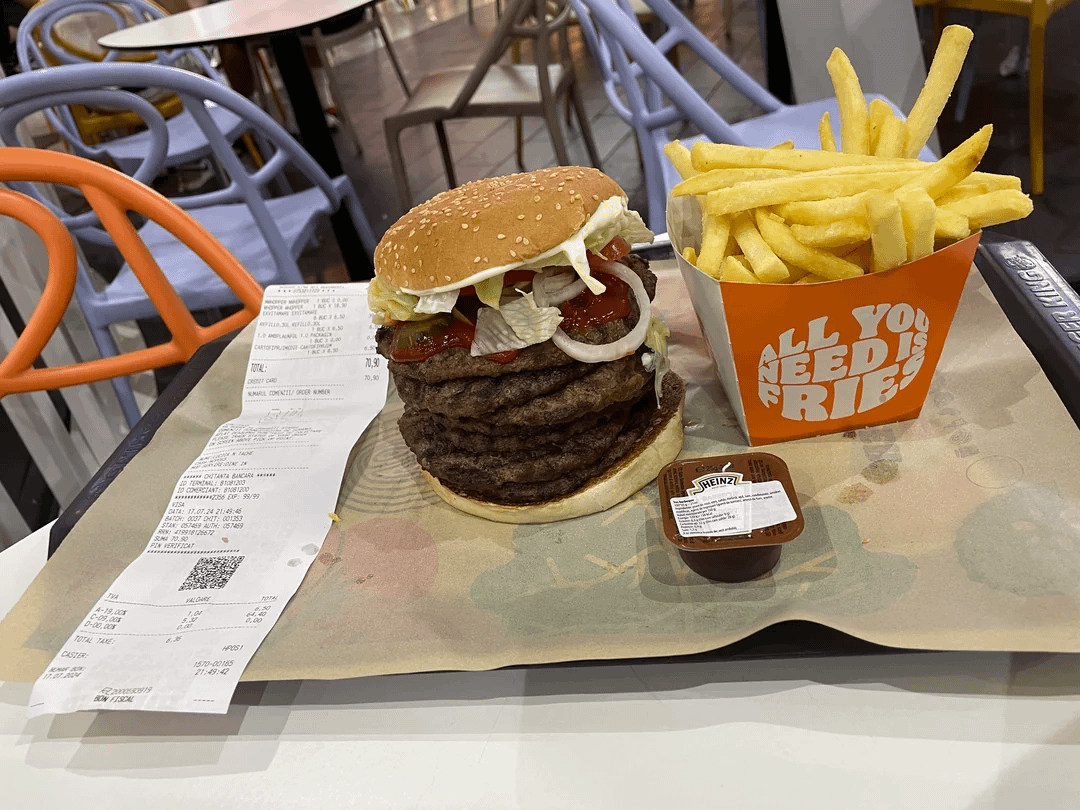 Recreated the Limited Edition Japanese Windows 7 Whopper in Romania, in